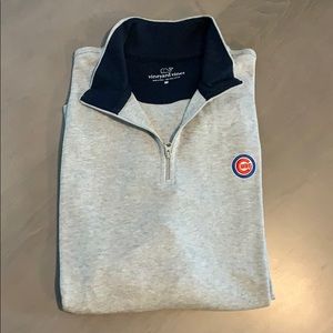 Men’s vineyard vines medium Chicago Cubs half zip